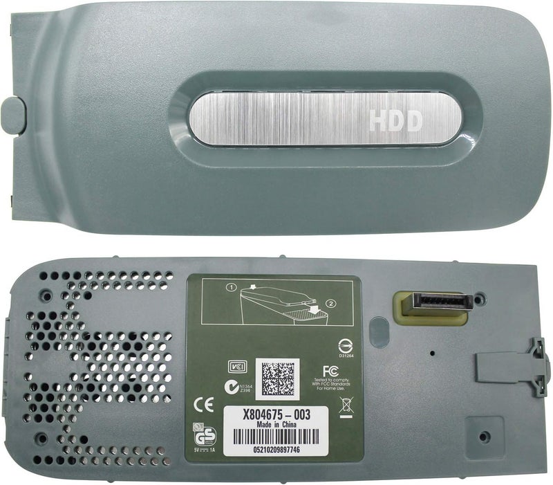 OSTENT HDD Hard Disk Drive Enclosure 2.5" SATA Case Shell for Microsoft Xbox 360 Color Gray - Image 1